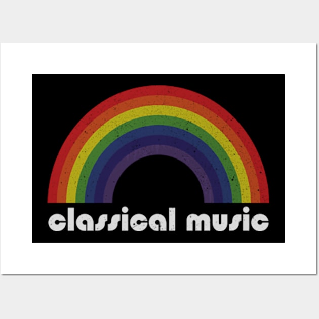 Classical Music / Vintage Rainbow Design // Fan Art Design Wall Art by Arthadollar